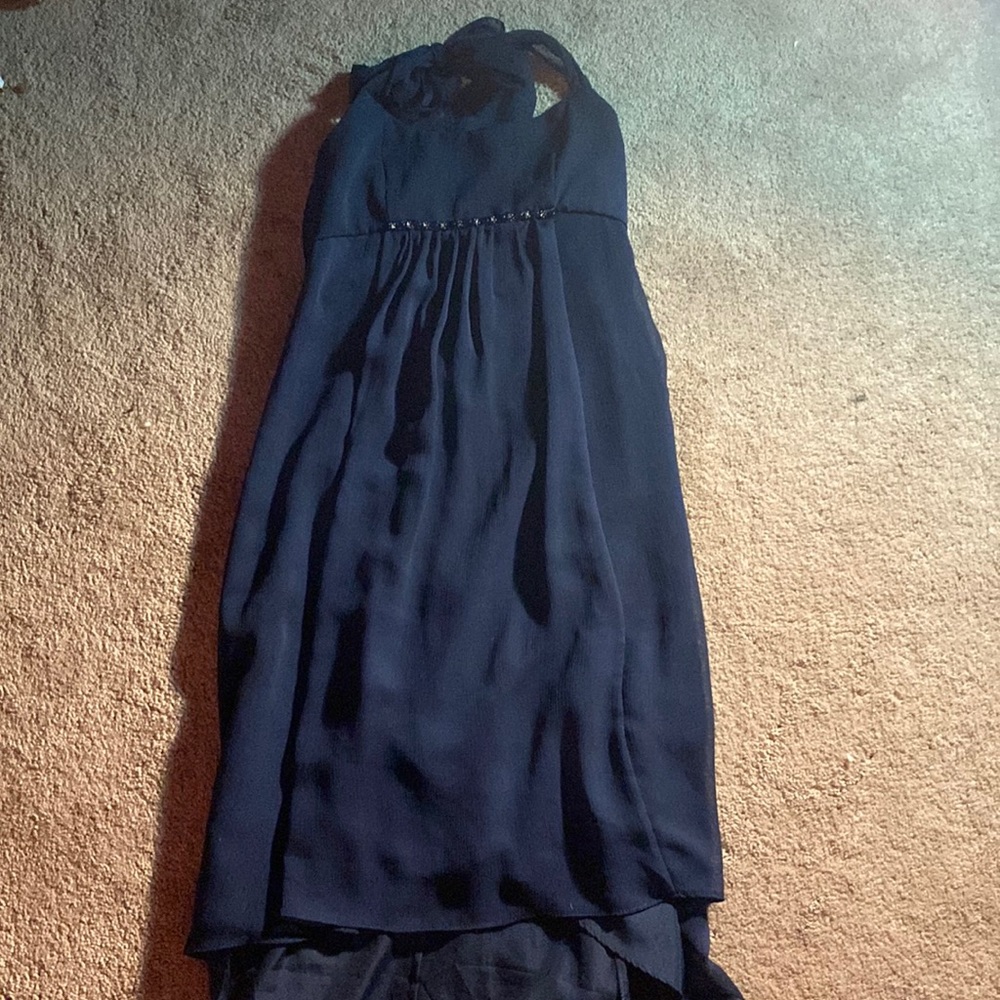 Blue Neck Strap dress
